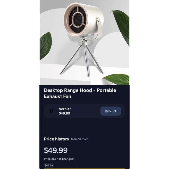 Desktop Range Hood - Portable Exhaust Fan 3 speeds - Picture 11 of 11